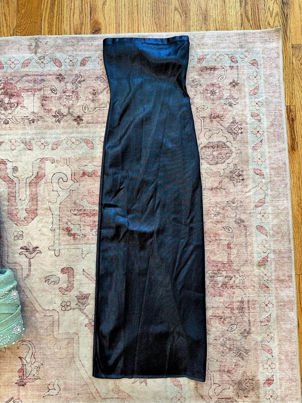 Zara navy iridescent Maxi Dress Size small